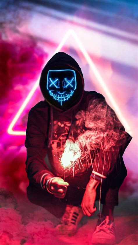 Hacker Mask Neon Wallpapers - Wallpaper Cave