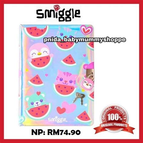 ORIGINAL SMIGGLE A5 SCENTED LOCKABLE NOTEBOOK Shopee Malaysia