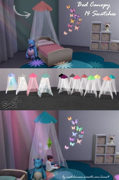 Sims 4 cc canopy bed – Artofit