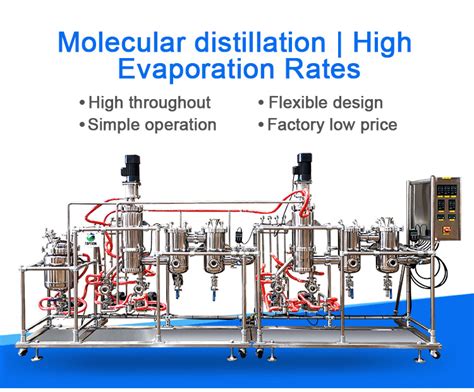 Lab Extractor Distiller 10 50L Short Path Unit Molecular Essential Oil