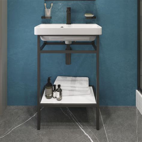 Консоль с раковиной STWORKI Эстфолл 55 см, в стиле лофт - купить с ...