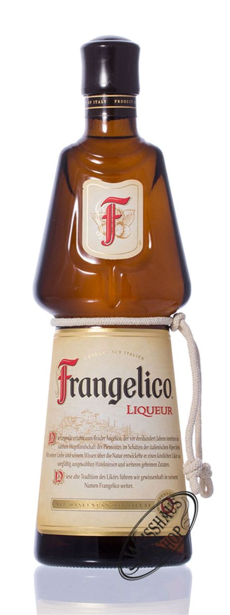 Frangelico italienischer Haselnuss Likör 20 vol 0 70l Weisshaus Shop