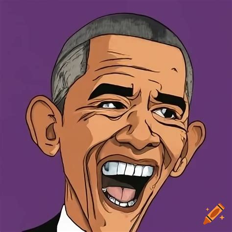 Anime Style Portrait Of Barack Obama With Intense Expression On Craiyon