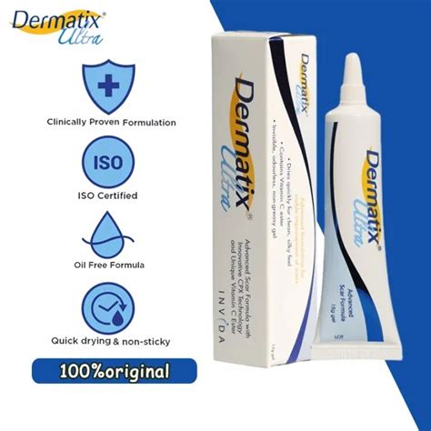 Dermatix Ultra Scar Gel 15g Krim Hilangkan Parut Hitam Keloid Scar Scar