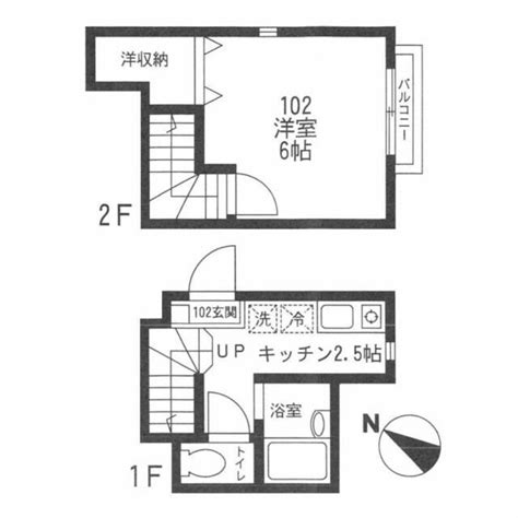 西武新宿線 新井薬師前駅 地上2階建て（地下2階付き） 築13年 東京都中野区上高田5 7万円／1k 洋6 K25／2579