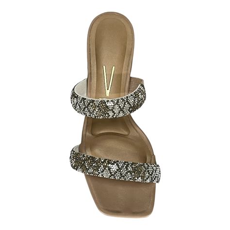 Tamanco Vizzano Glitter Salto Baixo 6454 122 Nude Marrom