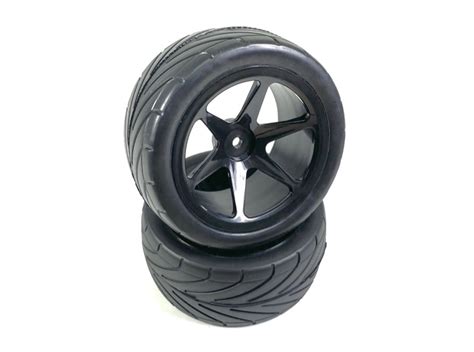 1:10 Buggy Wheel Set "6 Spoke/Street" front black (2) | Buggy / Truggy / Monster Truck | 1/10 ...