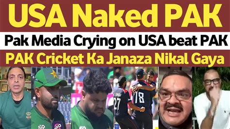 Shoaib Akhtar Crying Usa Beat Pakistan In T Wc Pak Vs Usa T Wc