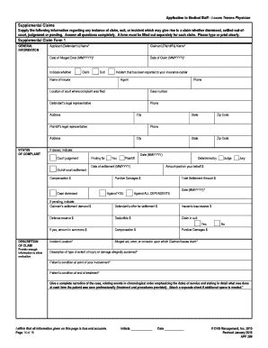 Fillable Online Supplemental Claims Supplemental Claim Form Chg