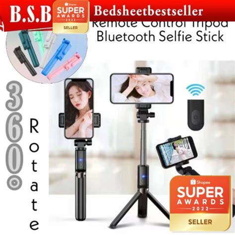 B S B Rotate In Bluetooth Selfie Stick Monopod Tripod Remote