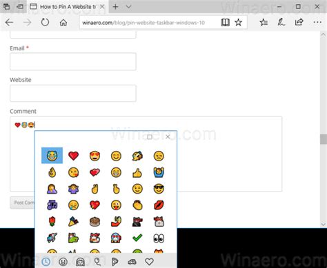 Enter Emoji From Keyboard In Windows 10 With Emoji Panel