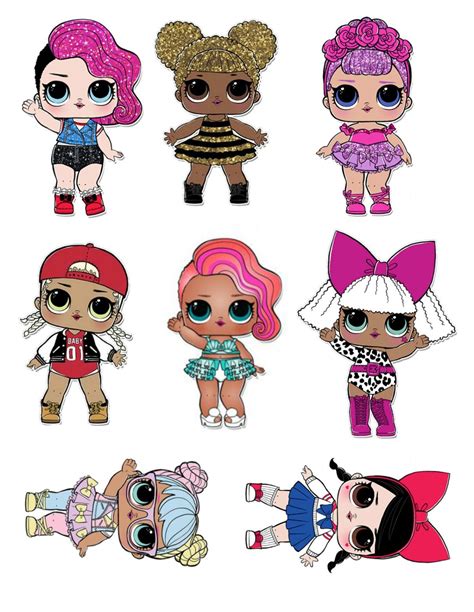 Lol Surprise Printable Suitable For Party And Topper Lol Dolls Girls