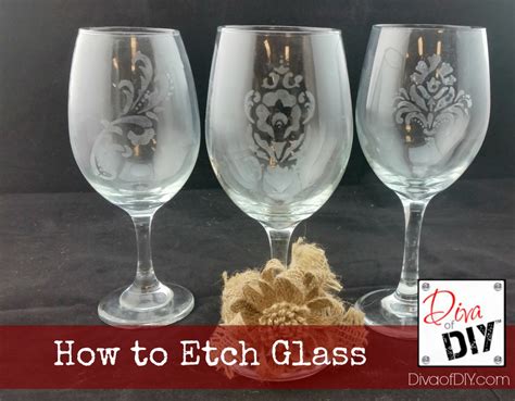 How To Etch Glass Diva Of Diy Leanne Lee