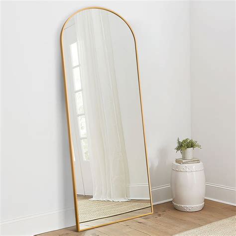 Malinda X Arched Free Standing Body Mirror Metal Framed Full