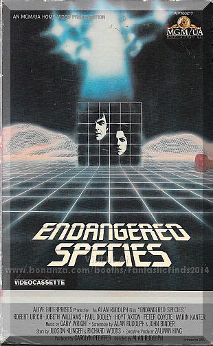 Vhs Endangered Species Robert Urich Jobeth Williams Marin