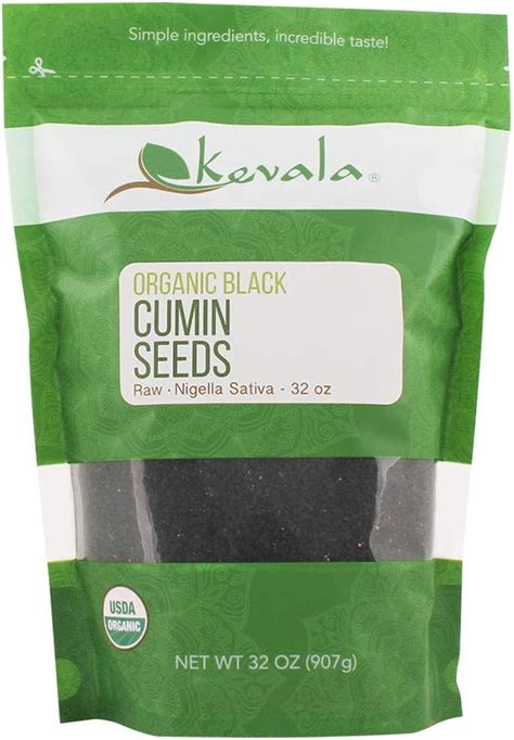 Amazon Kevala Organic Raw Black Cumin Seeds Nigella Sativa Lb