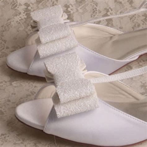 Ellen White T Bar Wedding Low Heels With Bow Iheels Australia