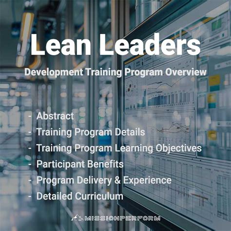 Lean Leaders Missionperform