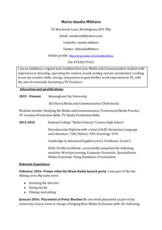 My Cv Media PDF