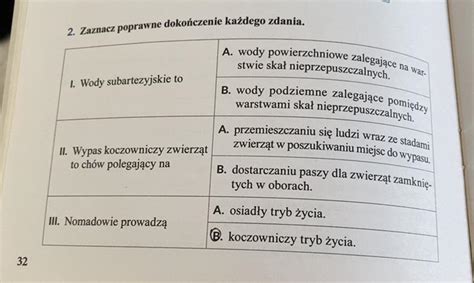 Zadanie Zaznacz Poprawne Doko Czenie Ka Dego Zdania Brainly Pl