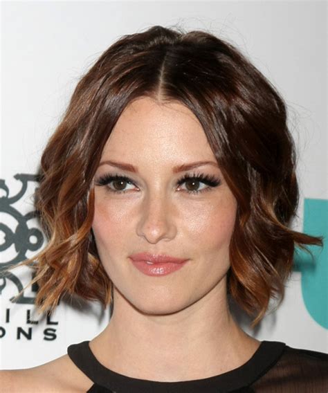 Chyler Leigh Medium Wavy Dark Brunette Hairstyle