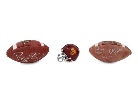 A Group Of Signed Autograph College Football Items, Auction