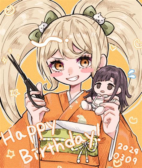 Tsumiki Mikan And Saionji Hiyoko Danganronpa And 1 More Drawn By Mugi