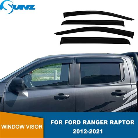 Side Window Deflector For Ford Ranger Raptor 2012 2013 2014 2015 2016