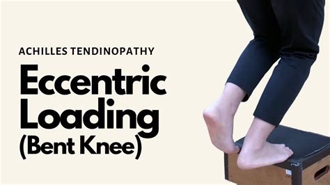 Achilles Tendinopathy Eccentric Loading Bent Knee Youtube