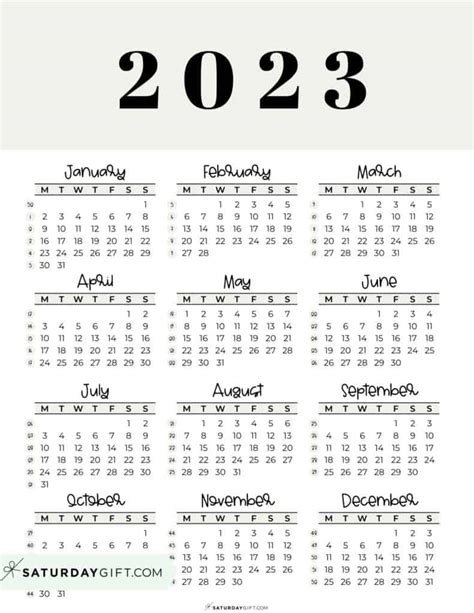 2023 Calendar Printable Cute And Free 2023 Yearly Calendar Templates 2023 1148 Hot Sexy Girl