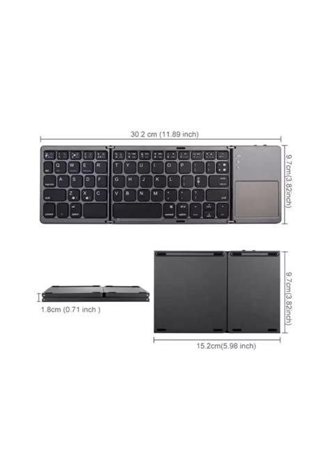 Buy Mobilehub B Compact Folding Bluetooth Keyboard Trackpad For Ipad