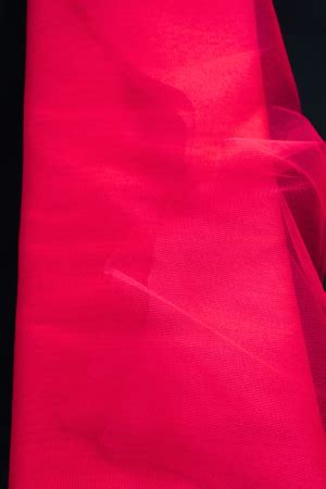 Tulle Rouge fluo au mètre Tissu Fluorescent