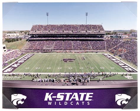 Kansas State Wildcats Artissimo Gradient Stadium 22x28 Canvas | DA Card ...