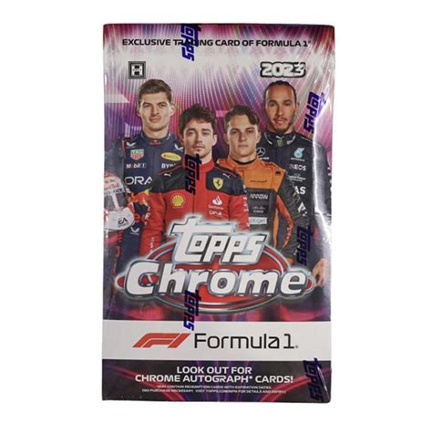 2023 Topps Chrome F1 Formula 1 Racing Hobby Box With 20 Packs