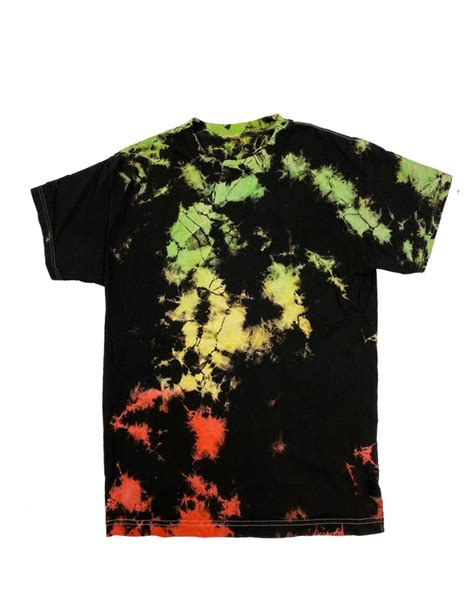 Multi Color Crystal Wash Tie Dye T Shirt Custom Colors Apparel