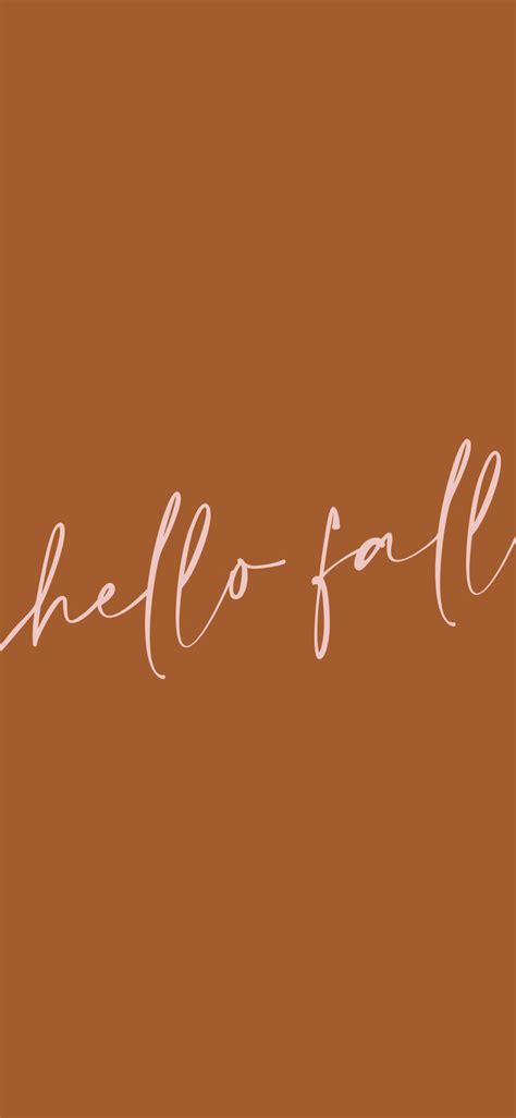 Hello Fall Quotes Aesthetic iPhone Wallpaper