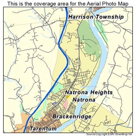 Aerial Photography Map of Harrison Township, PA Pennsylvania