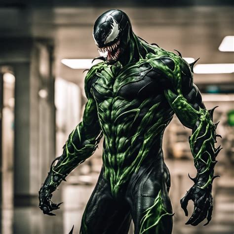 Venom In Green Symbiote Ai Generated Artwork Nightcafe Creator