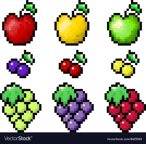 Pixel Art Fruit