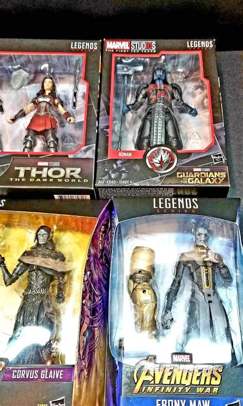 Marvel Legends Mcu 6” Action Figures Loki And Corvus Glaive Thor