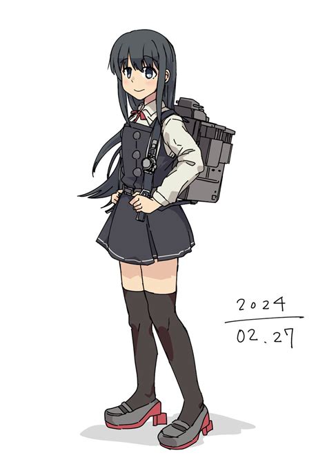 朝潮艦隊これくしょん Null 「朝潮を描きました 」たかふじなすびのイラスト