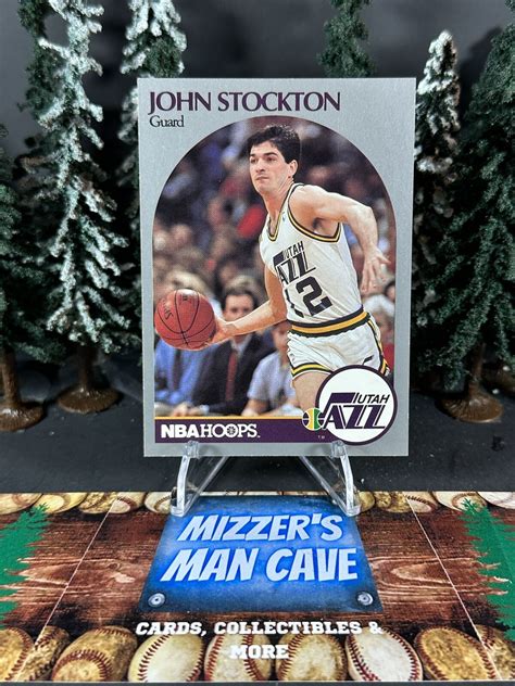 1990 NBA Hoops Basketball John Stockton Jazz Base Card 294 EBay