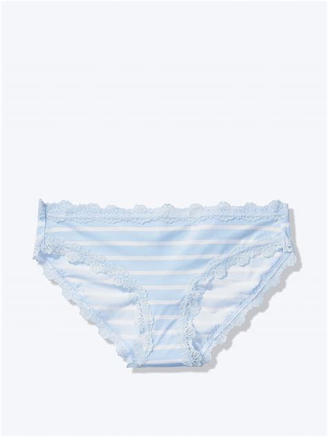 VictoriasSecret Lace Trim Shine Bikini XB