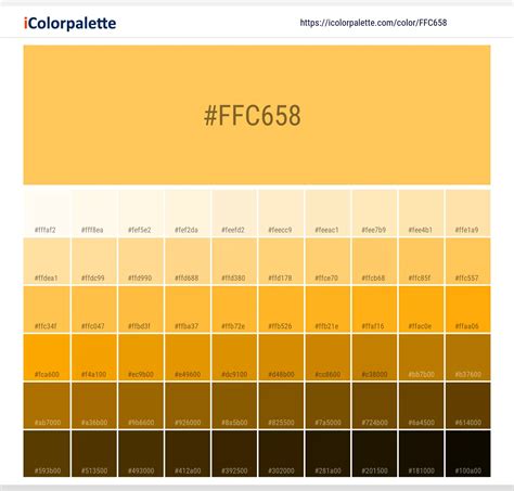 Pantone 135 C Color | Hex color Code #FFC658 information | Hsl | Rgb | Pantone