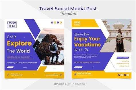 Premium Vector Adventure Travel And Tour Social Media Post And