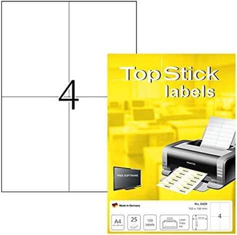 Topstick Tiquettes Universelles A X Mm Feuilles