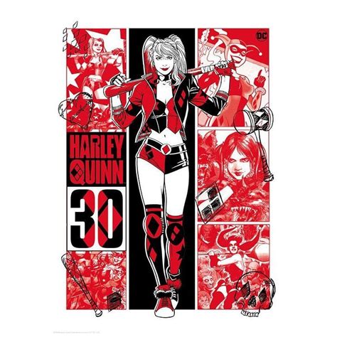 De Toyboys Dc Comics Art Print Harley Quinn 30th Anniversary Limited