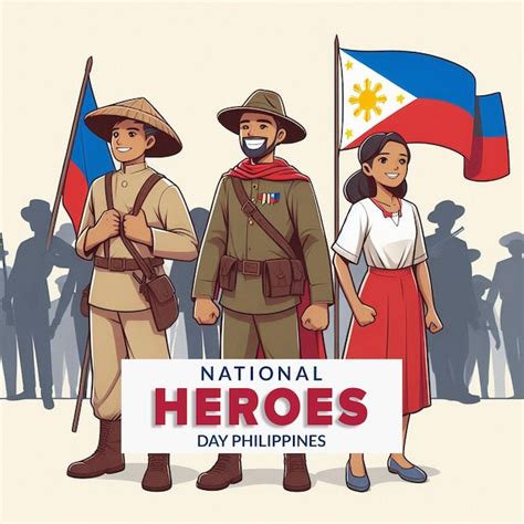 Philippine Pride Creative Banner For National Heroes Day Premium Ai