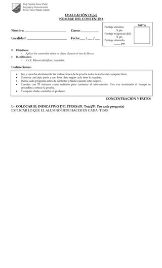 Ejemplo De Prueba Pdf