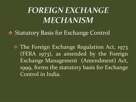 Fema Foreign Exchange Management Act Ppt